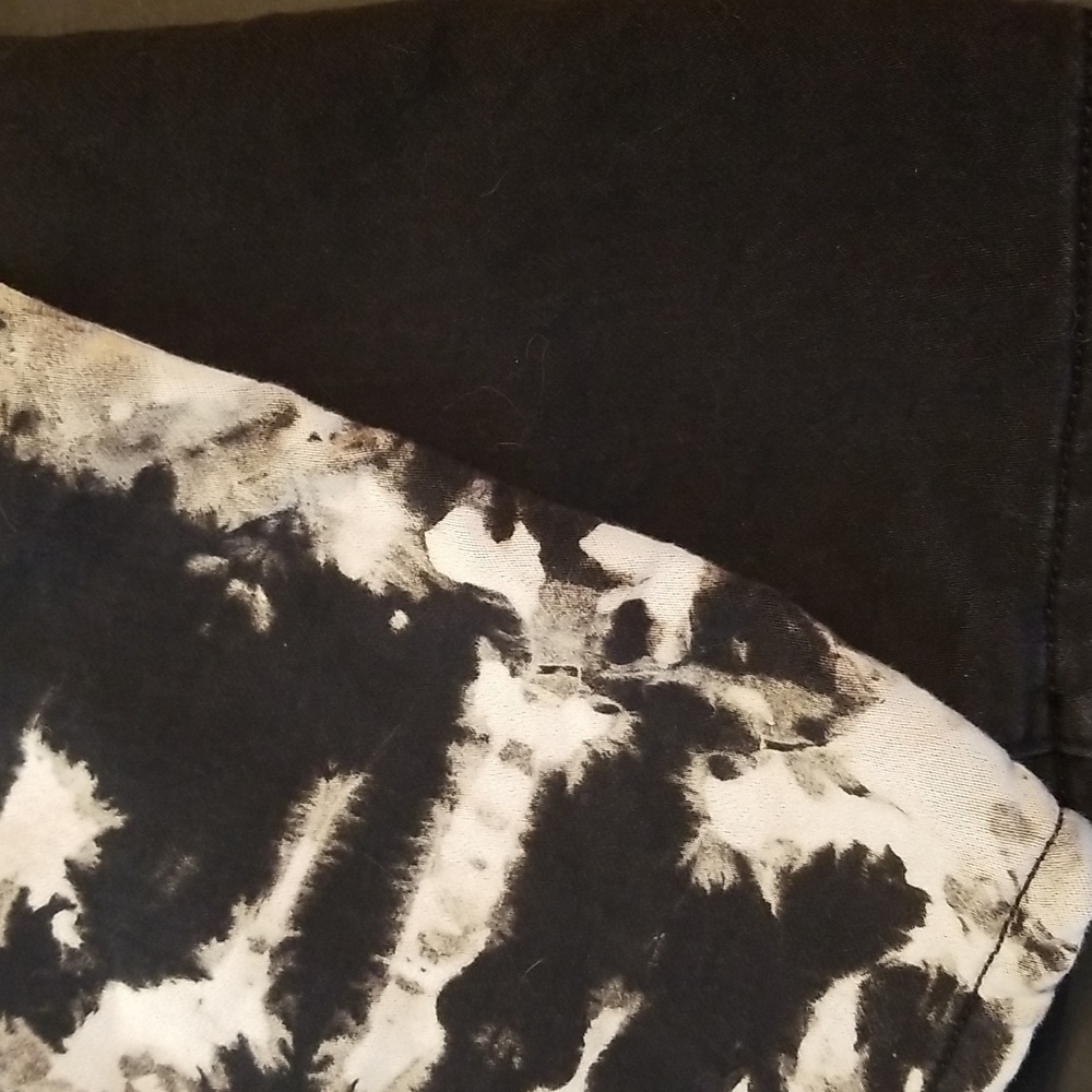 Split Dye Black Jogger Pants M